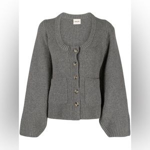 NWT Khaite Scoop Neck Cardigan